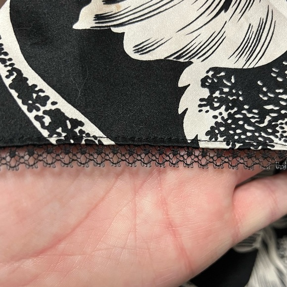 Vintage Betsey Johnson Dress Womens Small Silk Floral 90s Whimsigoth Romantic - Picture 10 of 12